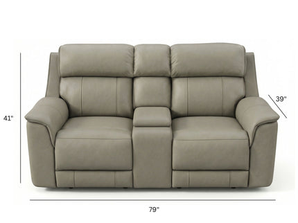 Oslo - Dual Power Reclining Loveseat With Console