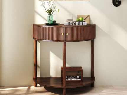 Demi Lune - Console Table With 2 Storage Drawers
