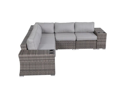 Rattan Sectional Sofa Set With Cushions