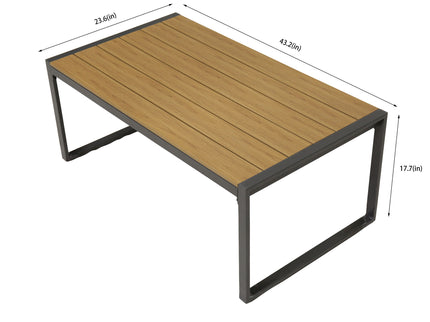 Oversized Outdoor Conversation Set, 5 Seater - Blue