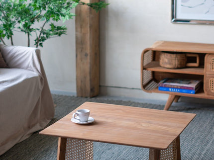 Teak Coffee Table - Natural Wood / Brown