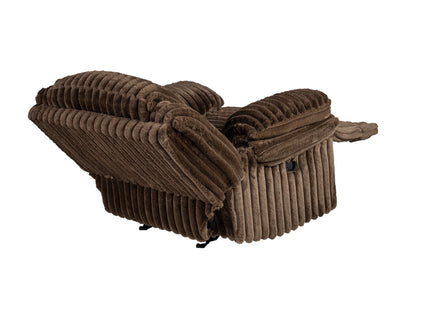 Contemporary Manual Motion Glider Recliner Chair With Padded Armrests And Smooth Rocking Function