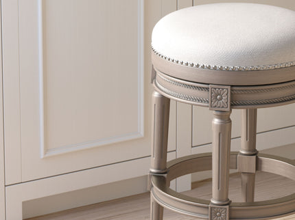 Rustic Elegance Backless Swivel Stool