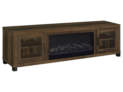 Temby - Fireplace TV Stand With Flameless Ambience - Pine Wood