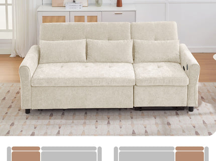 3 Seater Sofa Bed And Reversible Recliner