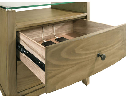 Menlo - 2 Drawer Nightstand - Pine Wood