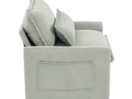 Modern Single Seat Accent Chair With Side Storage Pockets