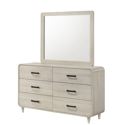 6 Drawer Dresser With Ample Storage Space - Antique White