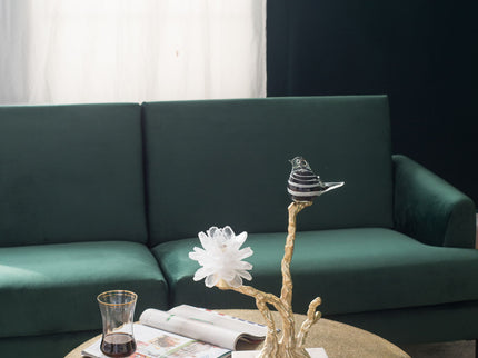 Aluminum Candle Holder With Marble Stand