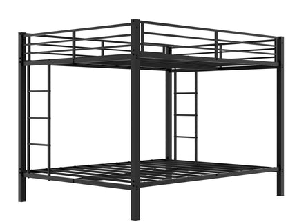 Bunk Bed For Kids, Convertible Frame With Ladders & Guardrail