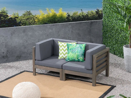 Oana - 2 Piece Loveseat Set With Water Resistant Cushions