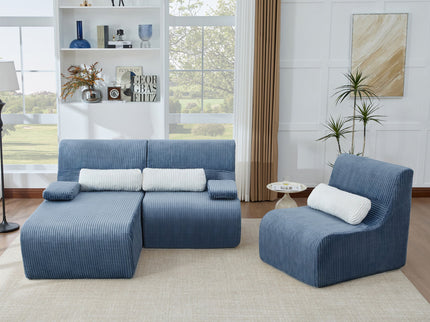 Oversized Sectional Sofa, Living Room Seating With Modular Design