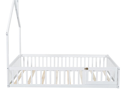 House Platform Bed With Guardrail