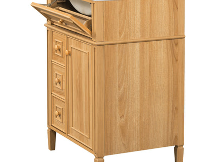Bathroom Vanity With Sink, Cabinet With Flip Out Drawer, 2 Soft Close Drawers, 1 Soft Close Door - Wood