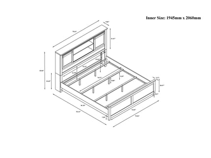 Avery - Bed With Bookcase Headboard