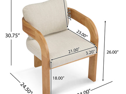 Dining Chairs With Pillow Back (Set of 2)
