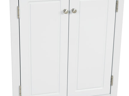 Triangle Bathroom Storage Cabinet With Adjustable Shelves, Freestanding Floor Cabinet For Home Kitchen