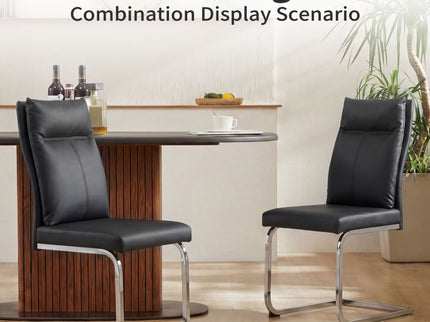 Modern Dining Chair SetWith Soft Cushion Backrest (2 Pieces)