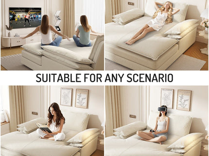 Modern Oversized Double Chaise Lounge Chair