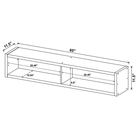 Barnaby - 4 Piece Rectangular Entertainment Center - Cappuccino
