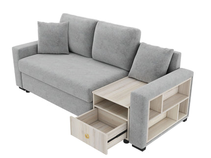 Modular Sofa Couch With Storage Armrest And Center Console