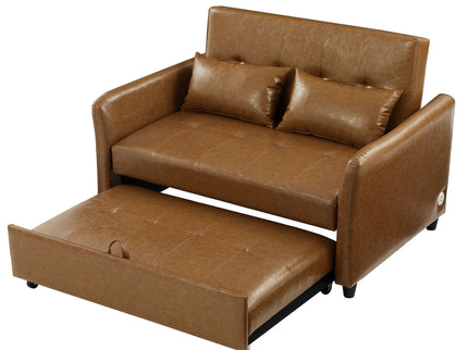 Convertible Sleeper Sofa Bed With 3 USB Ports