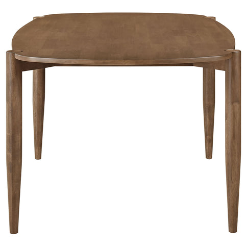 Whisten - Dining Set With Rounded Tabletop And Upholstered Chairs