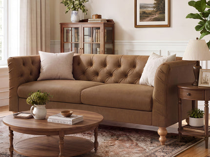 Chesterfield Sofa With Flared Arms For Living Room
