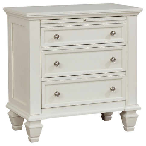 Dennis - 4 Piece Eastern King Bedroom Set - Cream White