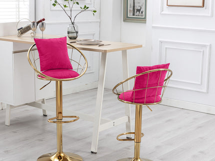 Unique Design Bar Chair, 360 Degree Rotation, Adjustable Height, Suitable For Dining Room And Bar