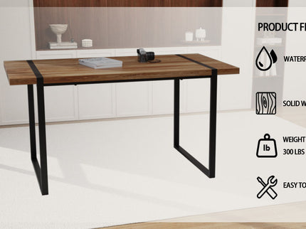 Rectangular Dining Table, 4 - 6 Person Capacity - Wood