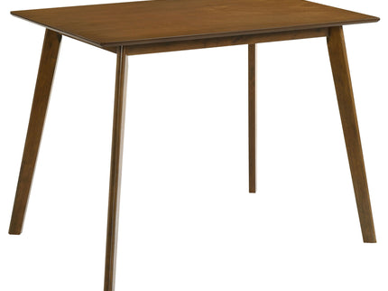 Aston - 5 Piece Counter Height Dining Set With Bent Backs And Upholstered Seats - Walnut