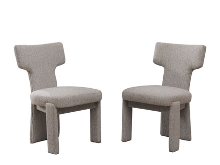 Armless Curved Back Accent Chairs