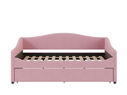 Upholstered Daybed With Light And Trundle