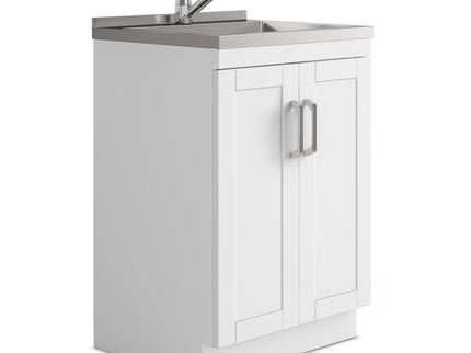 Kyle - Laundry Cabinet & Faucet And Stainless Steel Sink