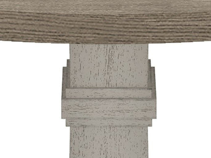 Tannen - Round 5 Piece Dining Table (Set of 5) - White And Gray