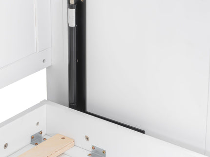 Murphy Bed With Desk, LED Lights And USB Charging Station