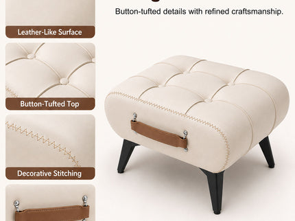 Minimalist Footstool With Hidden Storage