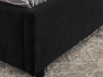 Storage Upholstered Hydraulic Platform Bed With Integrated Headboard