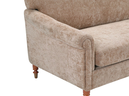 Loveseat Sofa, 2 Seater Couch With Rolled Arms