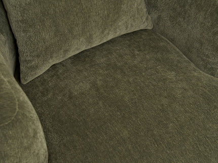 Clubchair, Bucket Chair, Decorative Sofa With Pillow, For Living Roon - Olive Green