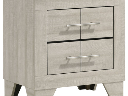 Strout - 4 Piece Queen Bedroom Set With Upholstered Headboard - Rustic