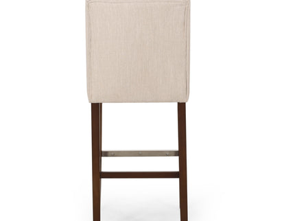 Solstara - Upholstered Dining Barstool With Button Tufted And Wing Back