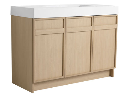 Freestanding Bathroom Vanity With Resin Sink & Soft Close Cabinet Doors