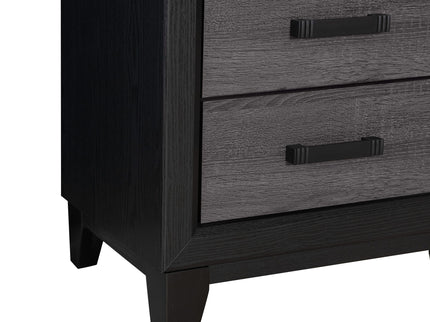 Soluto - Nightstand - Gray / Black