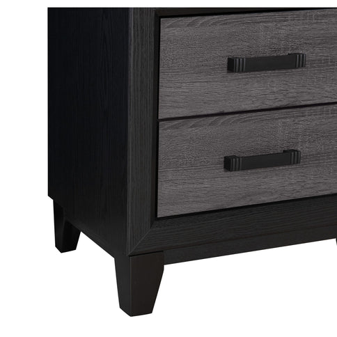 Soluto - Nightstand - Gray / Black