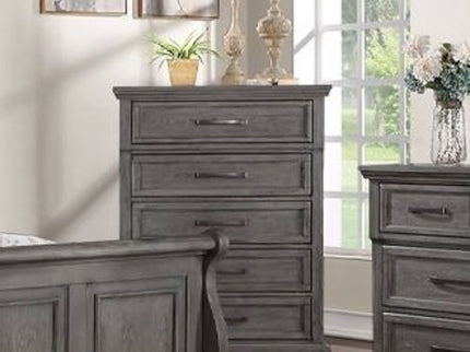 1 Piece Chest With Unique Legs - Antique Gray