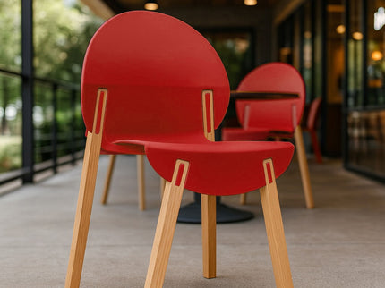 4 Piece Set Of Single Chairs With A Design Combining Modern And Traditional Elements
