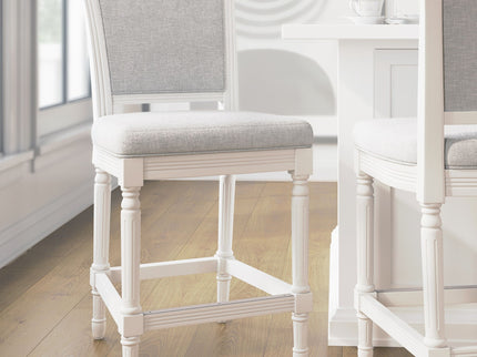 Stool With Upholstered Seat And Back