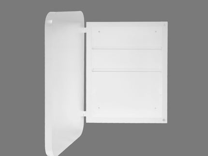 Recessed Metal Framed Medicine Cabinet With Mirror And Adjustable Shelves Wall Mirror With Storage For Bathroom
